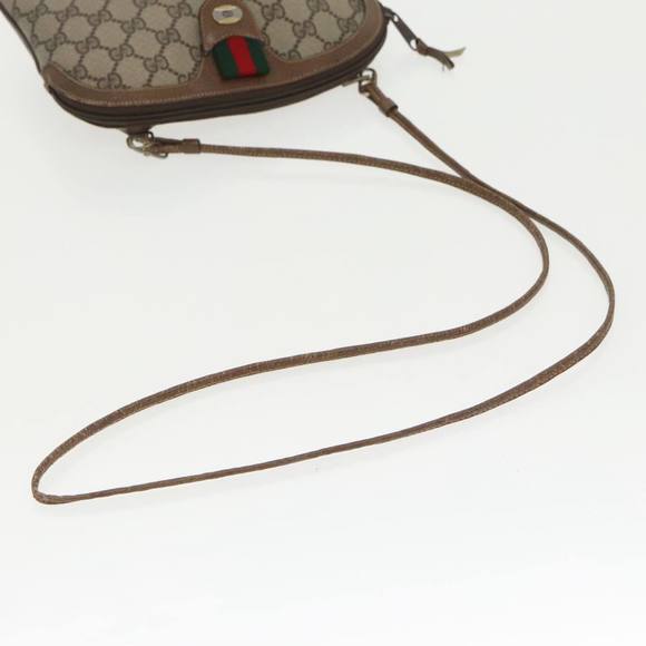 GUCCI GG Supreme Web Sherry Line Shoulder Bag PVC Beige 904 02 047 Auth 96969 - Picture 7 of 16